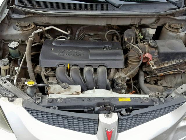 5Y2SL648X4Z434785 - 2004 PONTIAC VIBE SILVER photo 7