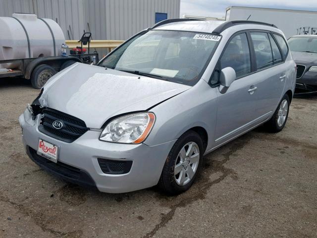 KNAFG526187168380 - 2008 KIA RONDO LX SILVER photo 2