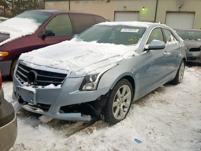 1G6AA5RA9D0154404 - 2013 CADILLAC ATS BLUE photo 2