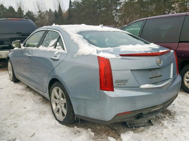 1G6AA5RA9D0154404 - 2013 CADILLAC ATS BLUE photo 3