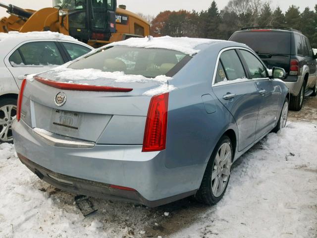 1G6AA5RA9D0154404 - 2013 CADILLAC ATS BLUE photo 4