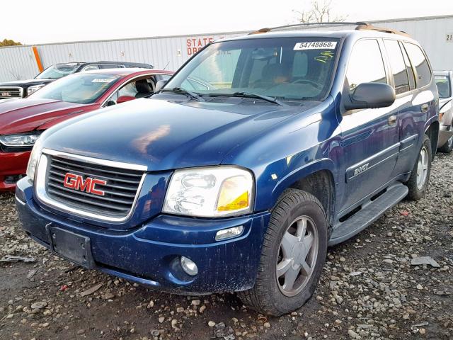 1GKDT13S222529456 - 2002 GMC ENVOY BLUE photo 2