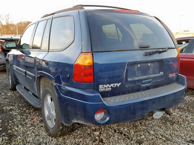 1GKDT13S222529456 - 2002 GMC ENVOY BLUE photo 3