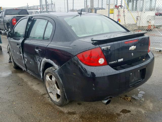 1G1AM58B867741923 - 2006 CHEVROLET COBALT SS BLACK photo 3