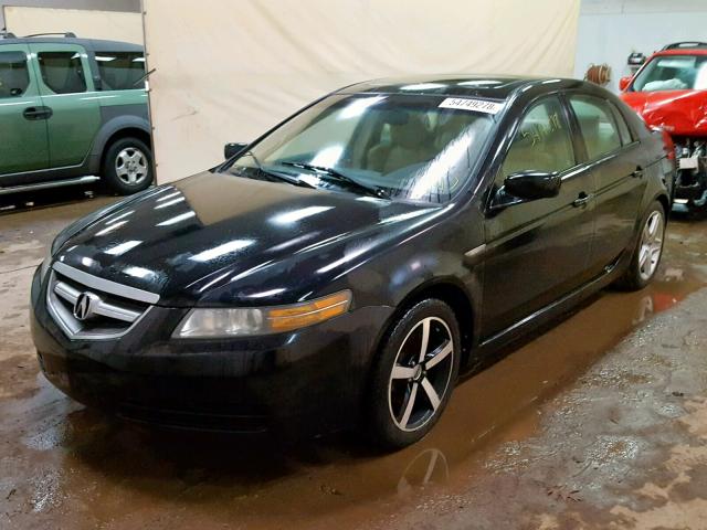 19UUA66254A069293 - 2004 ACURA TL BLACK photo 2