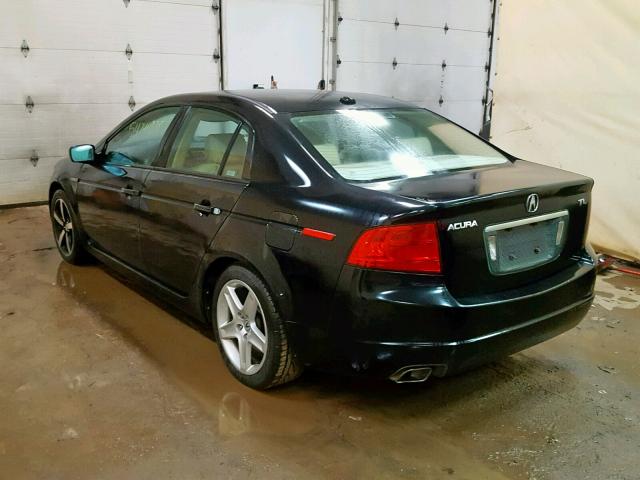 19UUA66254A069293 - 2004 ACURA TL BLACK photo 3