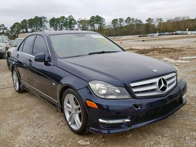 WDDGF4HB8CA655344 - 2012 MERCEDES-BENZ C 250 BLUE photo 1