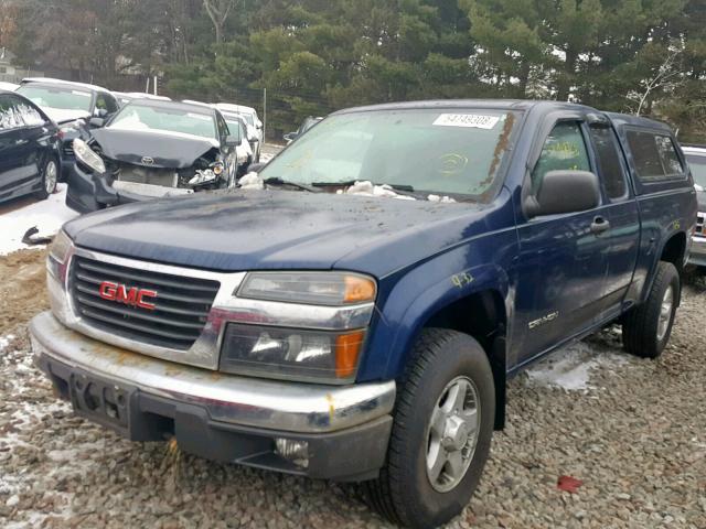 1GTDT196948124748 - 2004 GMC CANYON BLUE photo 2