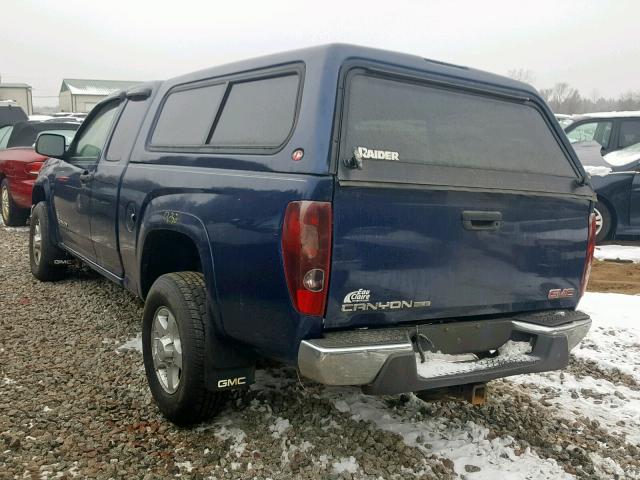 1GTDT196948124748 - 2004 GMC CANYON BLUE photo 3