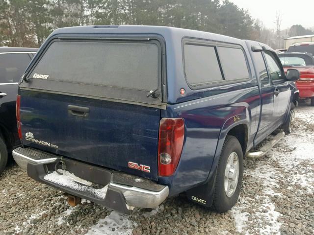 1GTDT196948124748 - 2004 GMC CANYON BLUE photo 4