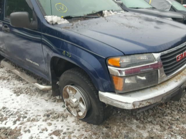 1GTDT196948124748 - 2004 GMC CANYON BLUE photo 9