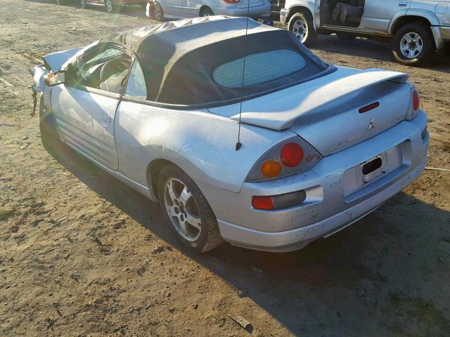 4A3AE45G43E095573 - 2003 MITSUBISHI ECLIPSE SP SILVER photo 3