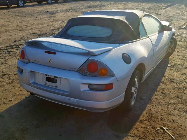 4A3AE45G43E095573 - 2003 MITSUBISHI ECLIPSE SP SILVER photo 4