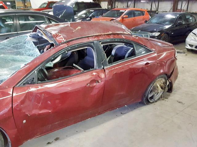 1G2ZH57N794158795 - 2009 PONTIAC G6 GT MAROON photo 10