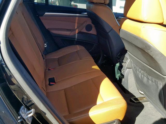5UXFG8C58DL592195 - 2013 BMW X6 XDRIVE5 BLACK photo 6