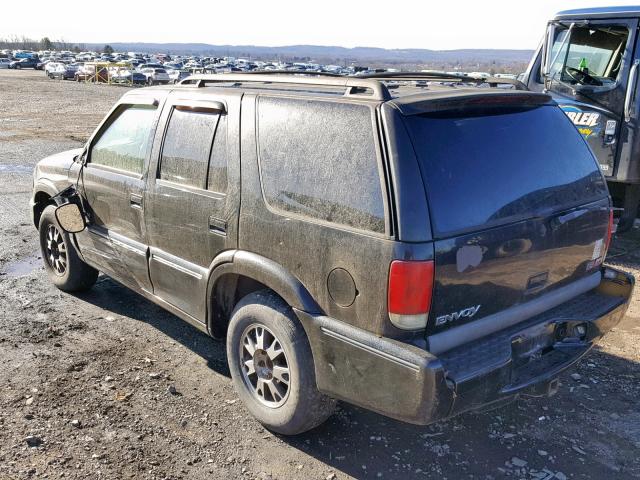 1GKDT13W9W2954164 - 1998 GMC ENVOY BLACK photo 3