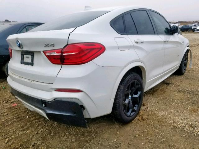 5UXXW3C51H0R23443 - 2017 BMW X4 XDRIVE2 WHITE photo 4