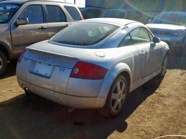 TRUWC28N721001288 - 2002 AUDI TT QUATTRO SILVER photo 4