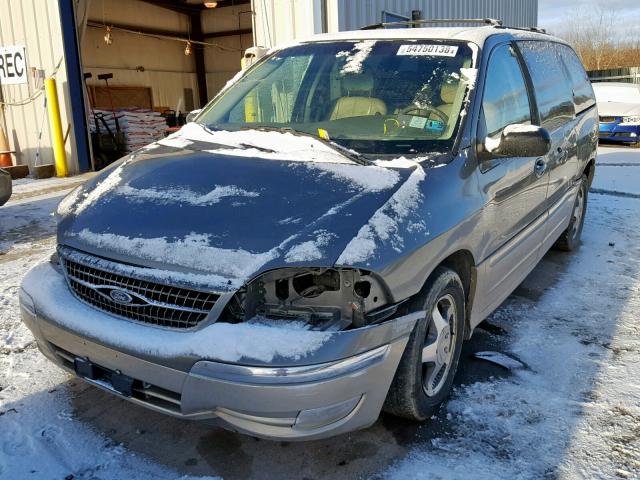 2FMZA5340YBB48994 - 2000 FORD WINDSTAR S GREEN photo 2