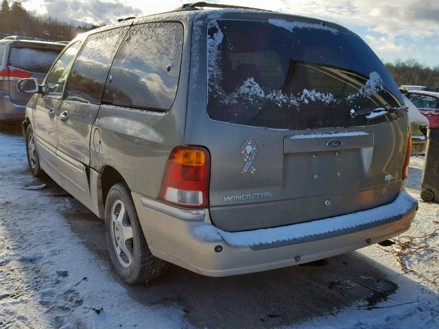 2FMZA5340YBB48994 - 2000 FORD WINDSTAR S GREEN photo 3