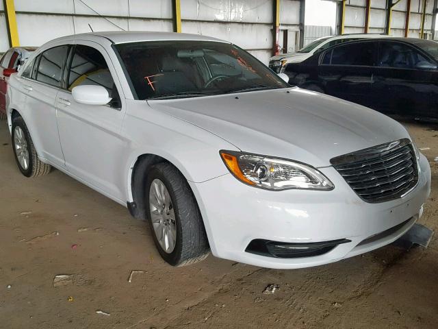 1C3CCBAB9DN648322 - 2013 CHRYSLER 200 LX WHITE photo 1