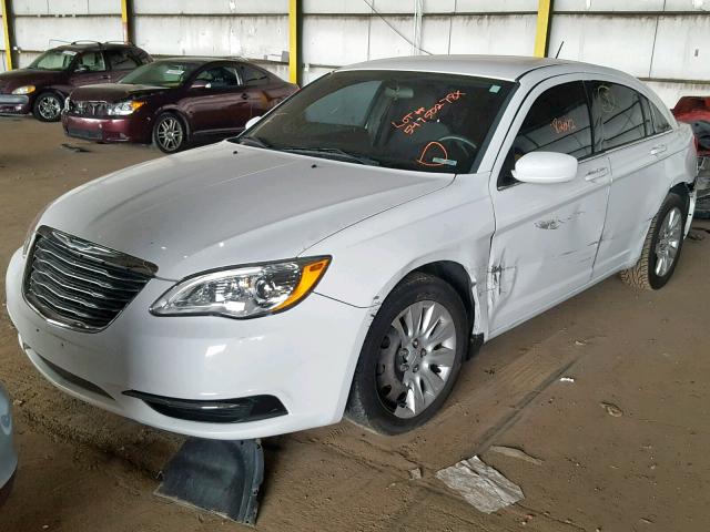 1C3CCBAB9DN648322 - 2013 CHRYSLER 200 LX WHITE photo 2