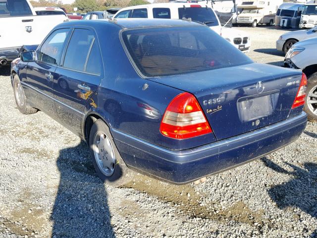 WDBHA23E5VA506619 - 1997 MERCEDES-BENZ C 230 BLUE photo 3