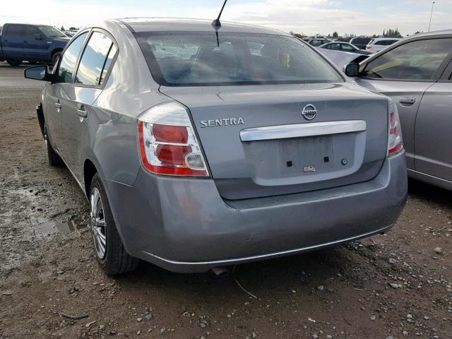 3N1AB6AP8AL661795 - 2010 NISSAN SENTRA 2.0 GRAY photo 3