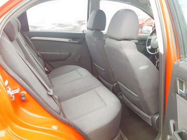 KL1TD56E29B372496 - 2009 CHEVROLET AVEO LS RED photo 6