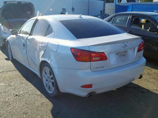 JTHBK262872036703 - 2007 LEXUS IS 250 WHITE photo 4