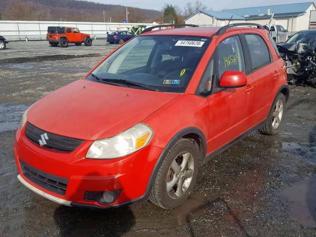 JS2YB413075102933 - 2007 SUZUKI SX4 RED photo 2