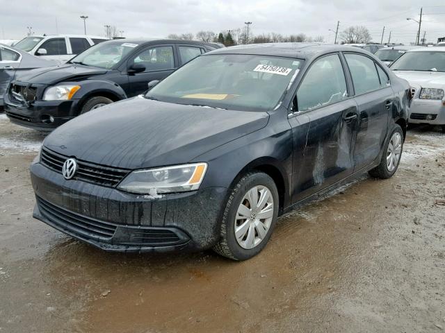 3VW2K7AJ1CM356281 - 2012 VOLKSWAGEN JETTA BASE 黑色 照片 2
