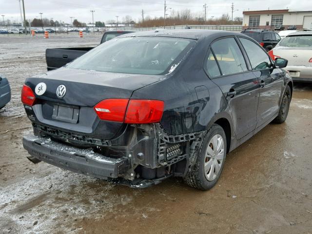 3VW2K7AJ1CM356281 - 2012 VOLKSWAGEN JETTA BASE 黑色 照片 4