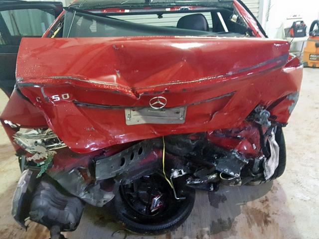 WDDGF5GB5AF486889 - 2010 MERCEDES-BENZ C 350 RED photo 9