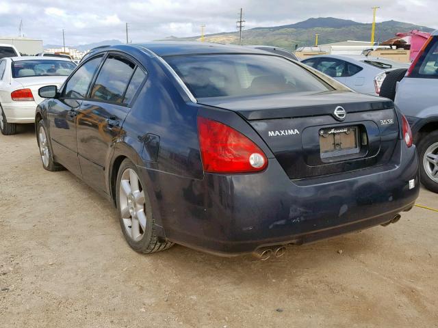 1N4BA41E86C822727 - 2006 NISSAN MAXIMA SE BLACK photo 3