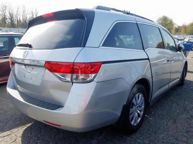 5FNRL5H66FB037780 - 2015 HONDA ODYSSEY EX SILVER photo 4