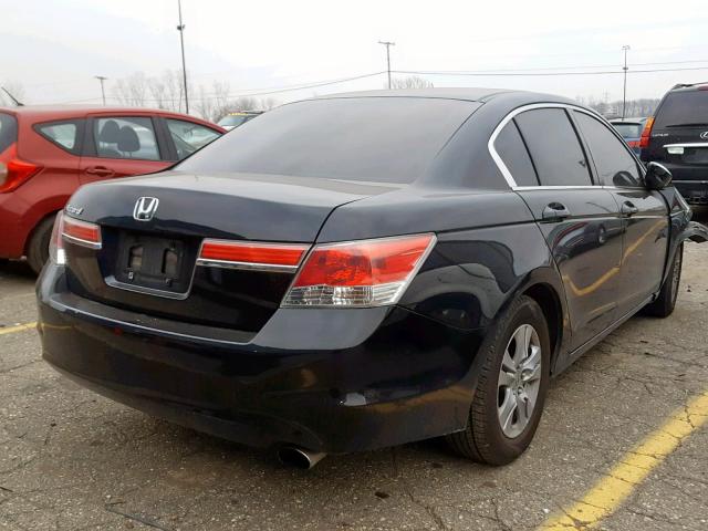 1HGCP2F44CA000033 - 2012 HONDA ACCORD LXP BLACK photo 4