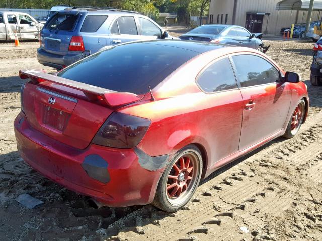 JTKDE177770212652 - 2007 TOYOTA SCION TC Qırmızı foto 4