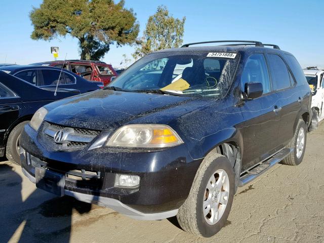 2HNYD18815H552224 - 2005 ACURA MDX TOURIN BLACK photo 2