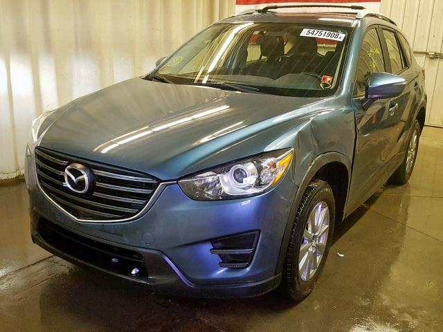 JM3KE4BY0G0636746 - 2016 MAZDA CX-5 SPORT BLUE photo 2