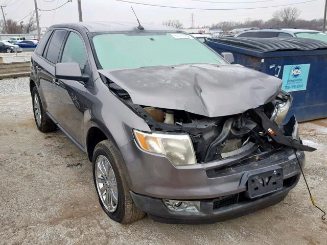 2FMDK3JC1ABA07640 - 2010 FORD EDGE SEL GRAY photo 1