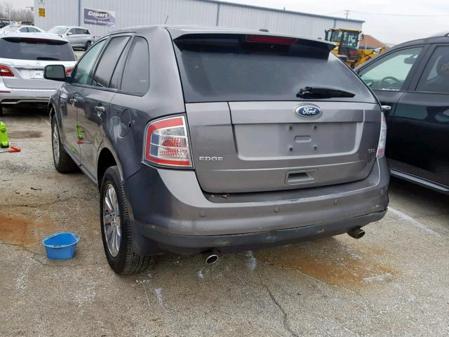 2FMDK3JC1ABA07640 - 2010 FORD EDGE SEL GRAY photo 3