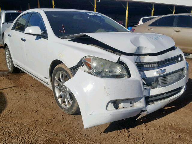 1G1ZK57729F243717 - 2009 CHEVROLET MALIBU LTZ WHITE photo 1