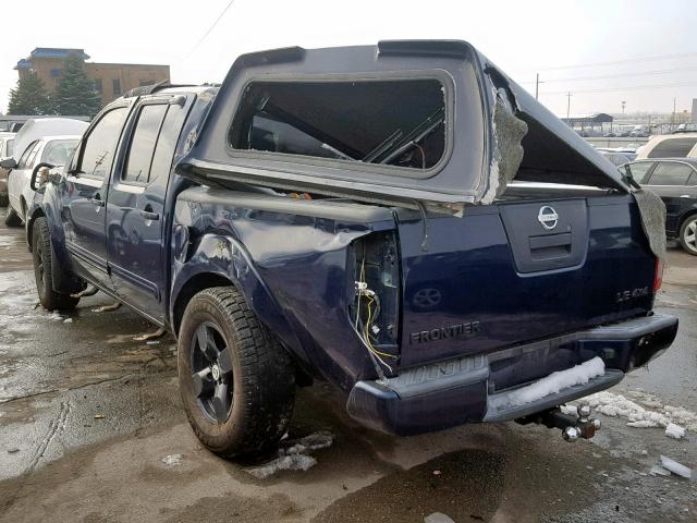 1N6AD07W88C423564 - 2008 NISSAN FRONTIER C BLUE photo 3