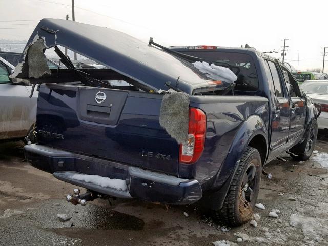 1N6AD07W88C423564 - 2008 NISSAN FRONTIER C BLUE photo 4