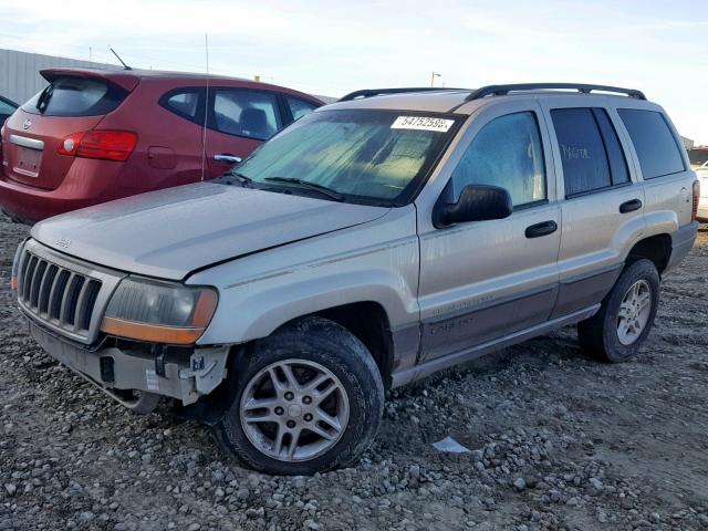 1J4GX48S44C224636 - 2004 JEEP GRAND CHER GRAY photo 2