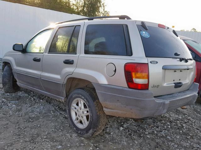 1J4GX48S44C224636 - 2004 JEEP GRAND CHER GRAY photo 3