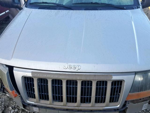 1J4GX48S44C224636 - 2004 JEEP GRAND CHER GRAY photo 7