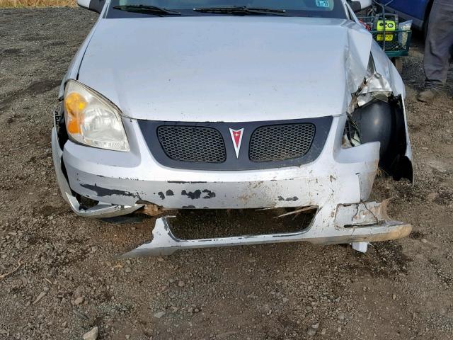 1G2AL15F077233722 - 2007 PONTIAC G5 SILVER photo 9