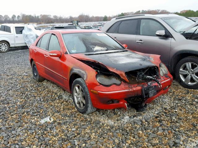 WDBRF61J53F304442 - 2003 MERCEDES-BENZ C 240 RED photo 1